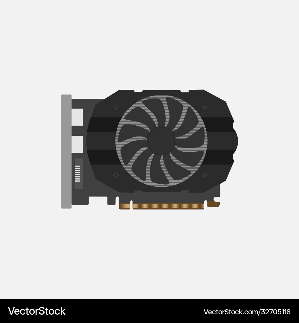 Gpu icon graphics processing unit Gpu icon graphics processing unit Vector Image
