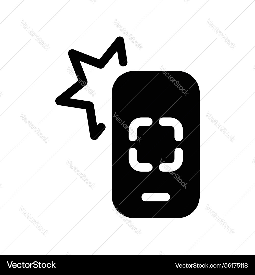 Icon a remote control interface with active vector image