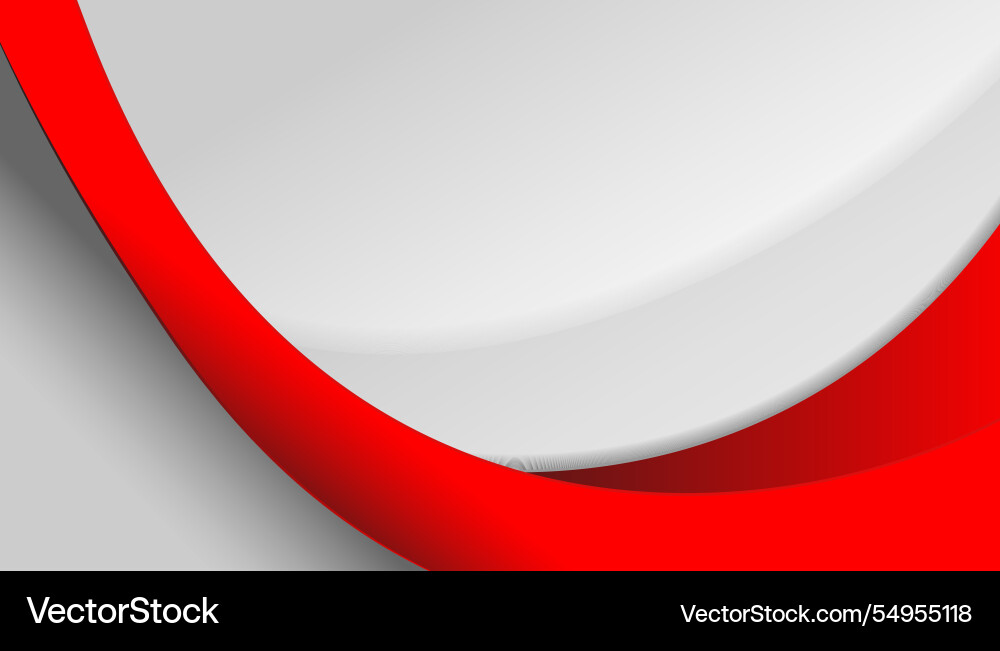 Red curve on a white background Red curve on a white background vector image