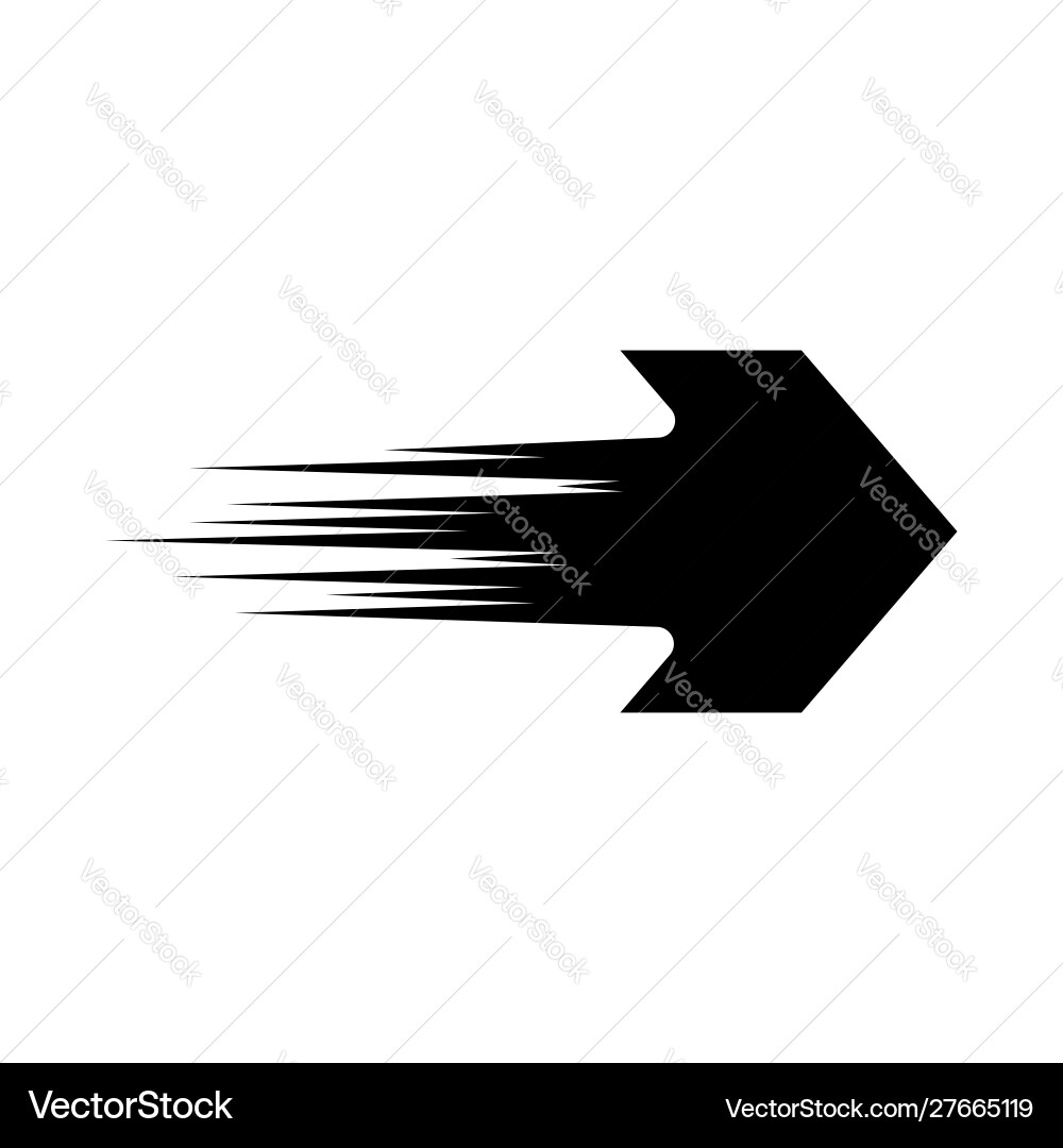 Black arrow icon vector image