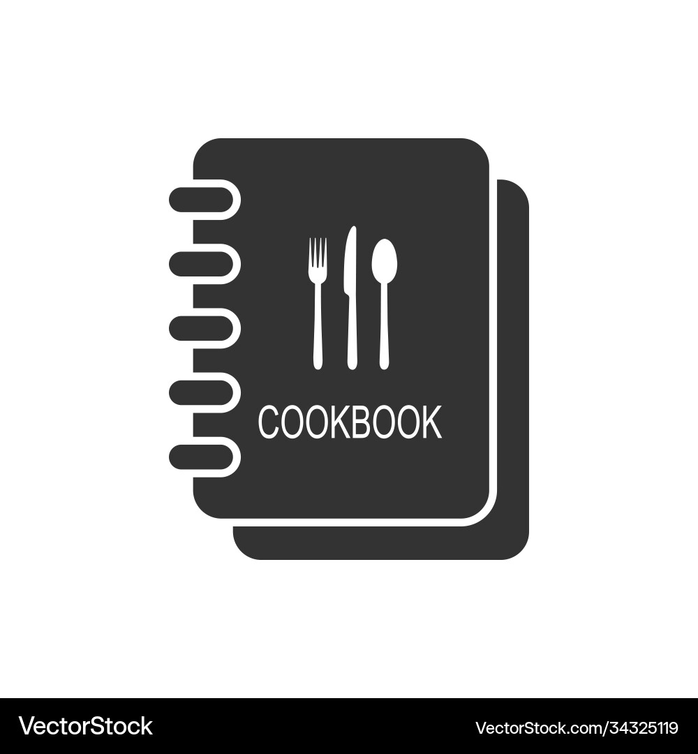 Cookbook simple icon for websites and applications Vector Image