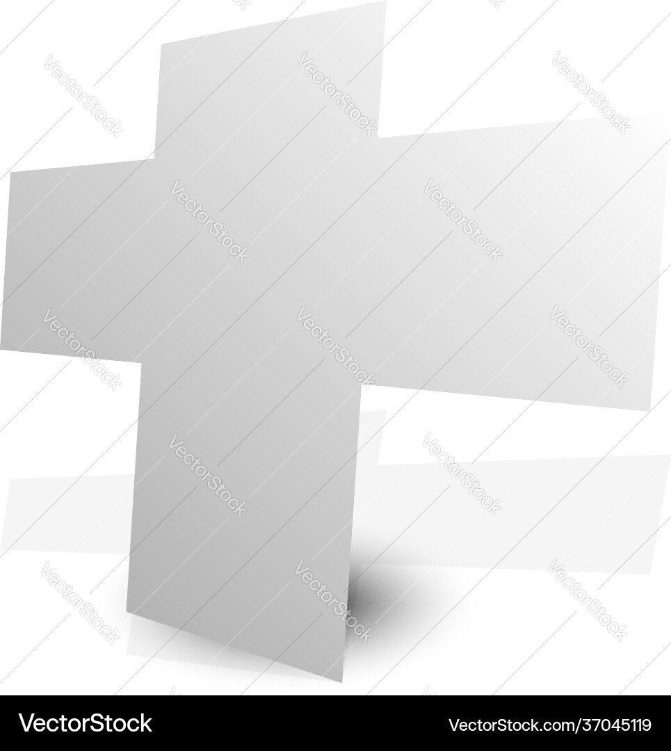 Plus cross sign mathematics math concepts add vector image