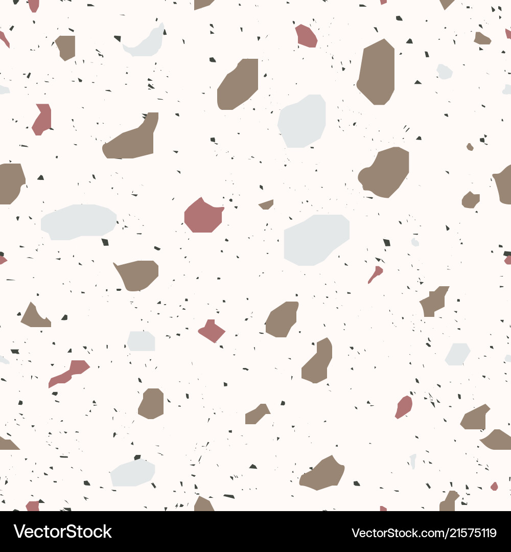 Terrazzo seamless pattern Royalty Free Vector Image