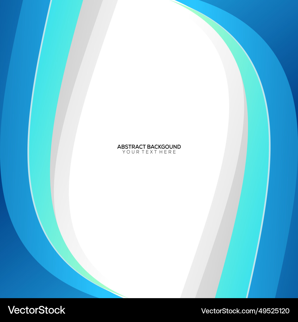Abstract background with blue smooth color wave Vector Image