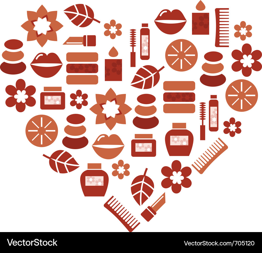 Abstract heart shape Vector Image