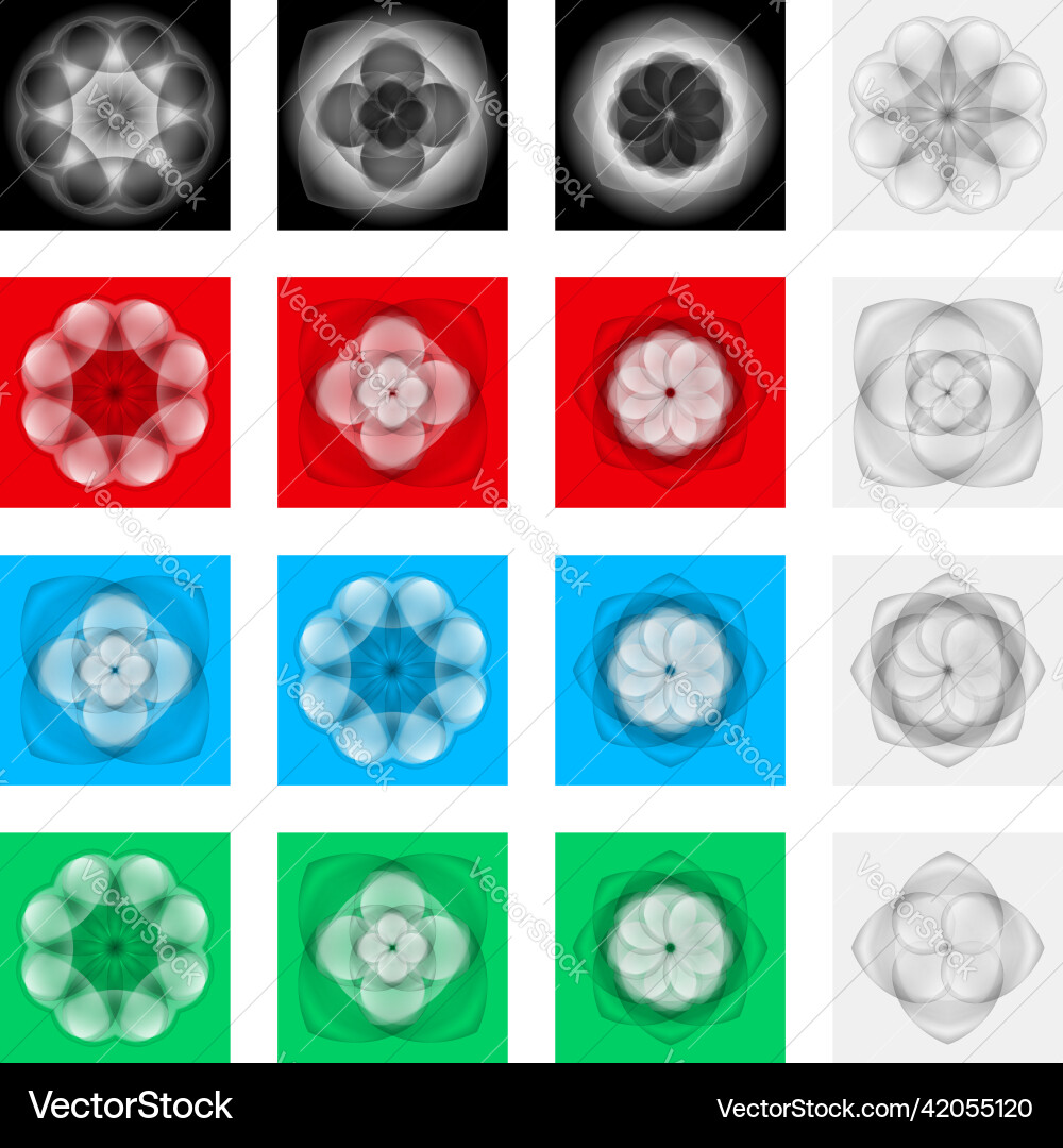 Abstract objects vector image