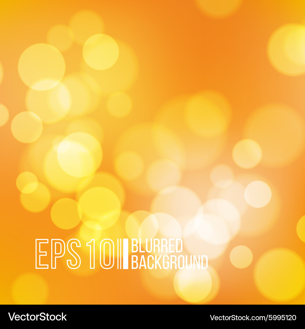 Bright background with bokeh effect vector image