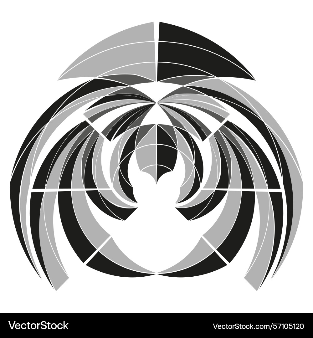 Concentric abstract pattern swirling vortex shape Vector Image