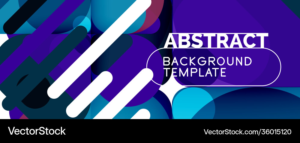 Flat geometric round shapes and dynamic lines Flat geometric round shapes and dynamic lines Vector Image