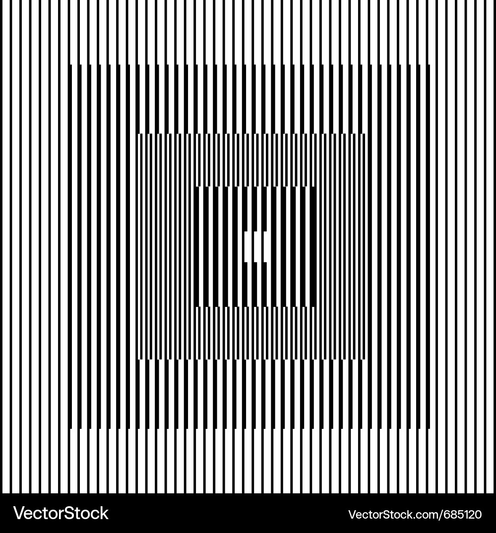 Impossible Square Optical Illusion Vector Image