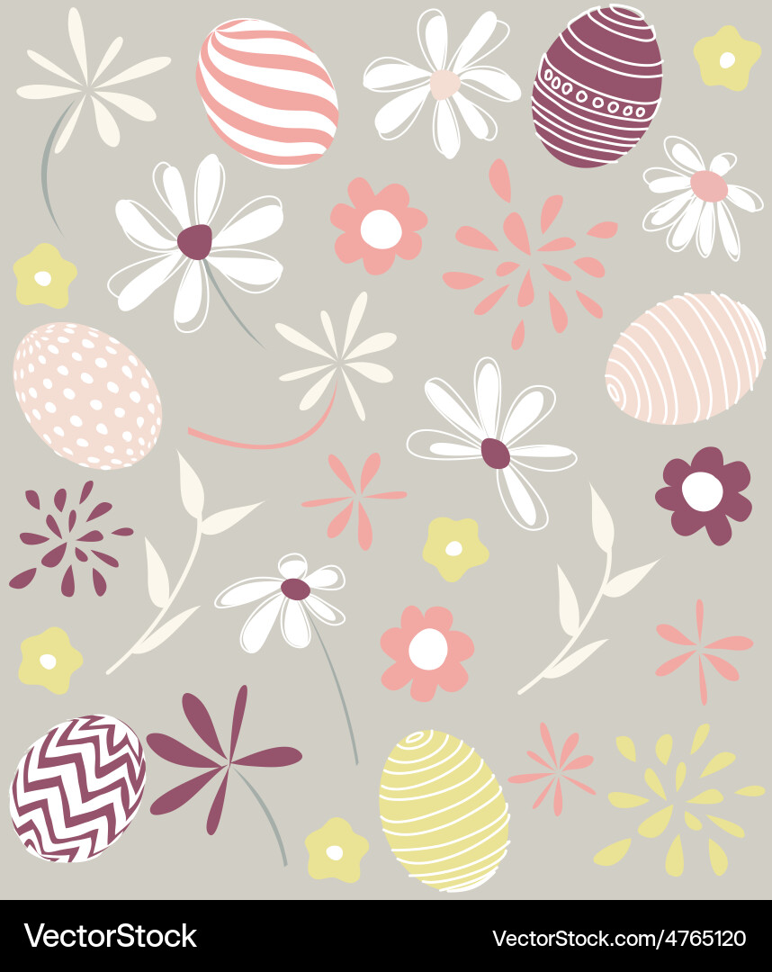 Seamless floral pattern wallpaper Vector Image