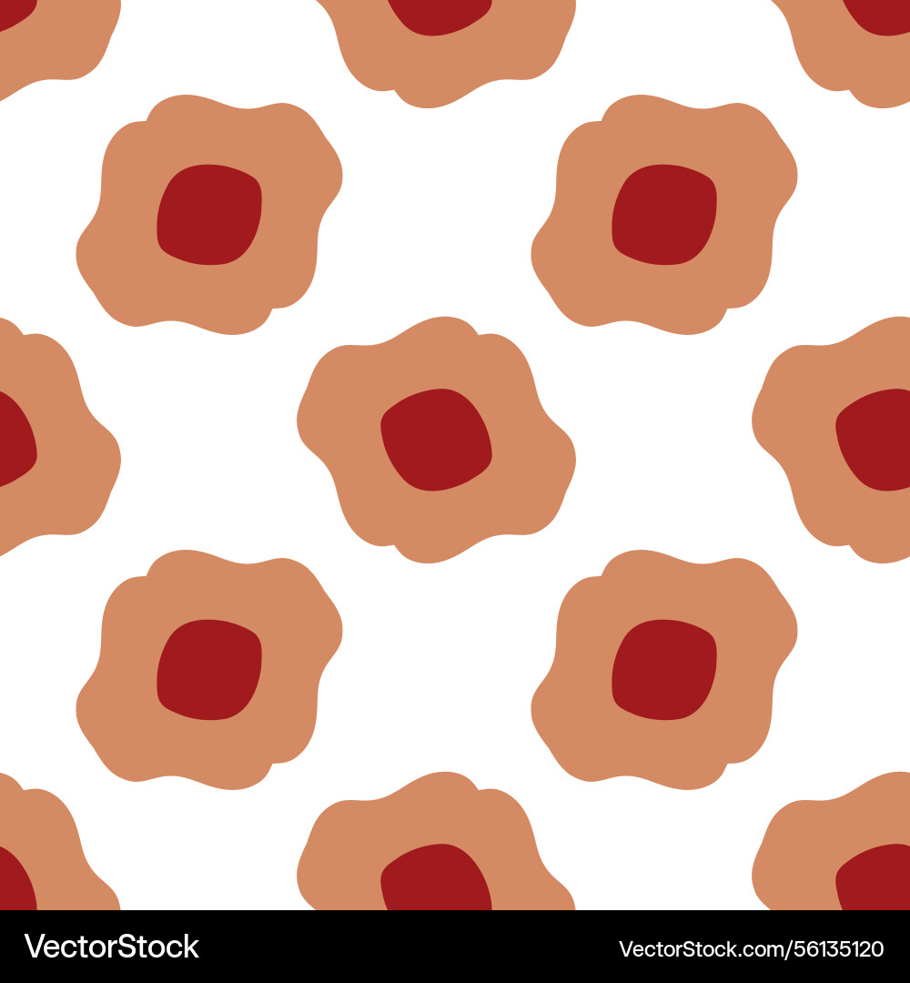 Seamless pattern with abstract red and brown Vector Image