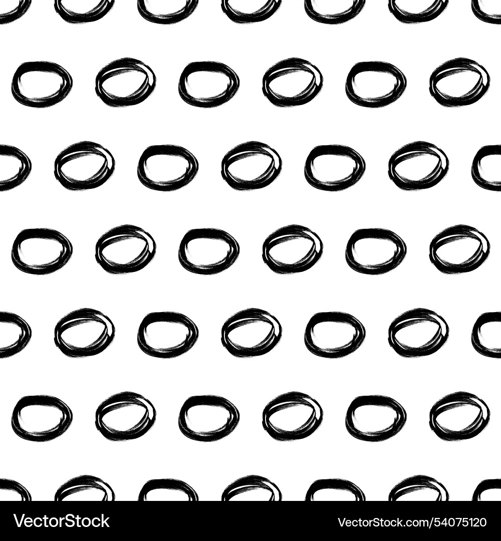 Seamless pattern with sketch circles shape Seamless pattern with sketch circles shape vector image