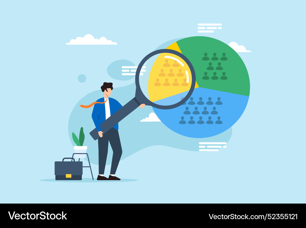 Categorizing based on behavior targeted marketing Categorizing based on behavior targeted marketing vector image