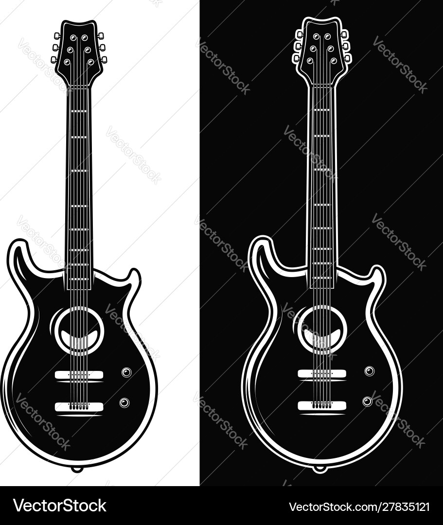 Gitarre isoliert auf weißem Hintergrund-Design Gitarre isoliert auf weißem Hintergrund-Design vektorbild