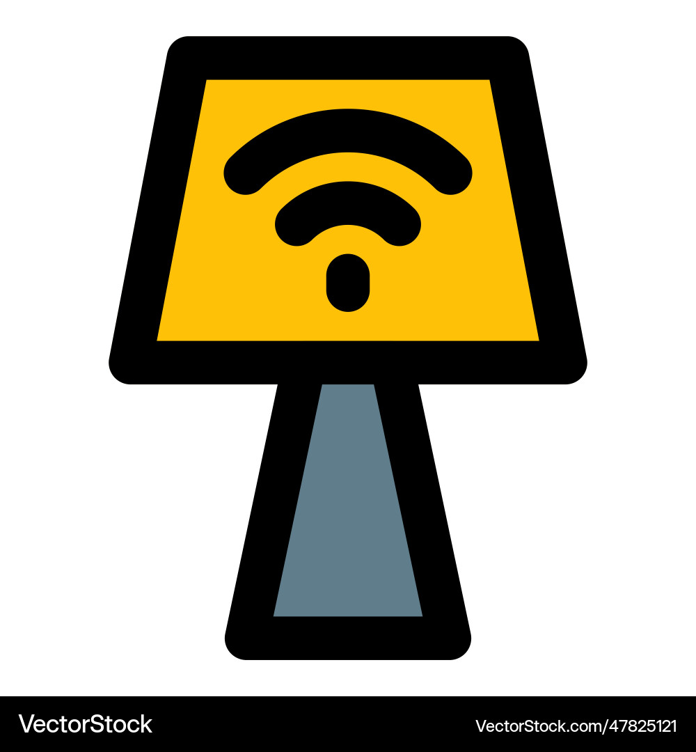 Nightlamp with smart operating features vector image