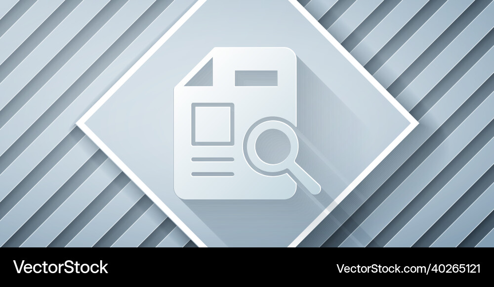 Paper cut document with graph chart icon isolated Paper cut document with graph chart icon isolated vector image