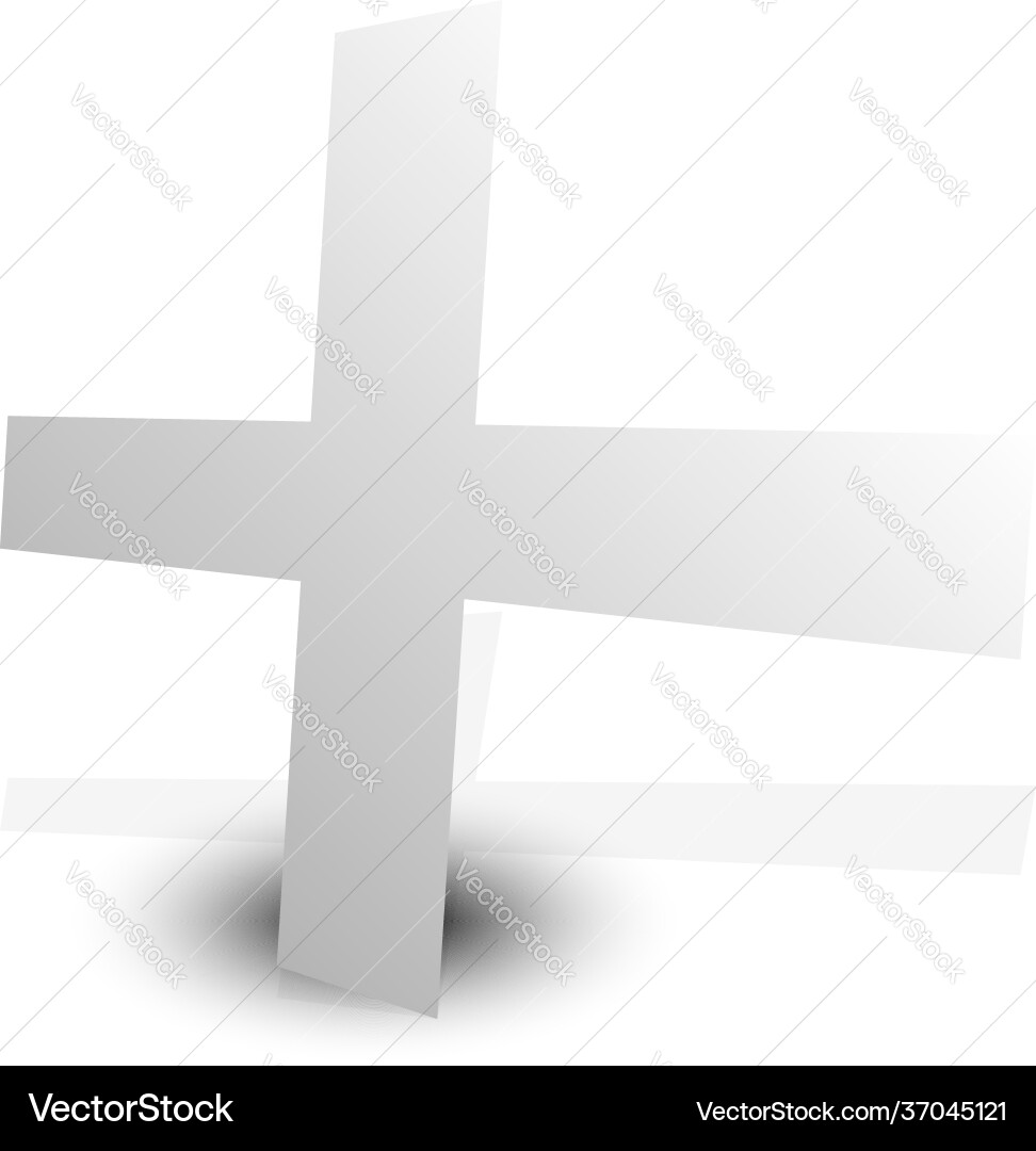 Plus cross sign mathematics math concepts add Plus cross sign mathematics math concepts add vector image