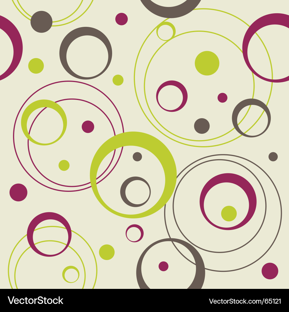Retro Circles Pattern vector image