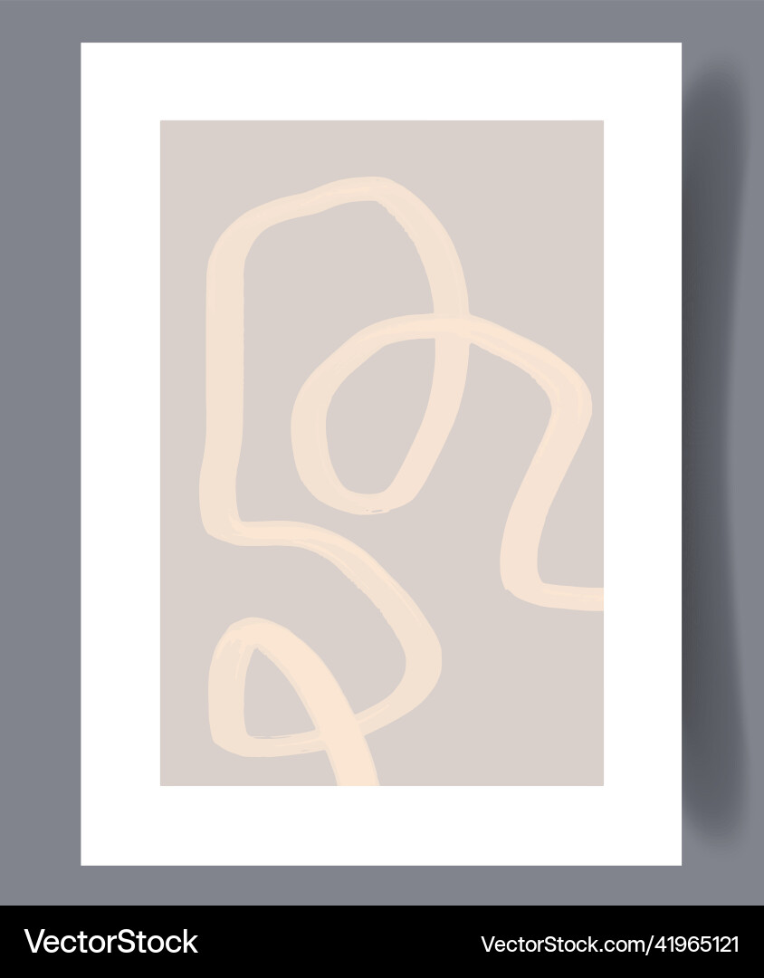 Scandinavian Abstract Print Set vector image