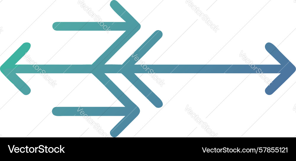 Two-way data flow exchange arrow icon design Vector Image
