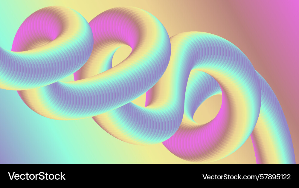 3d flowing blend colorful gradient abstract design 3d flowing blend colorful gradient abstract design Vector Image