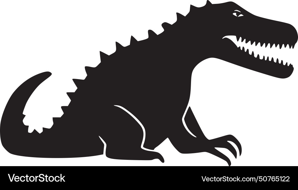 Alligator - minimalist and simple silhouette Vector Image