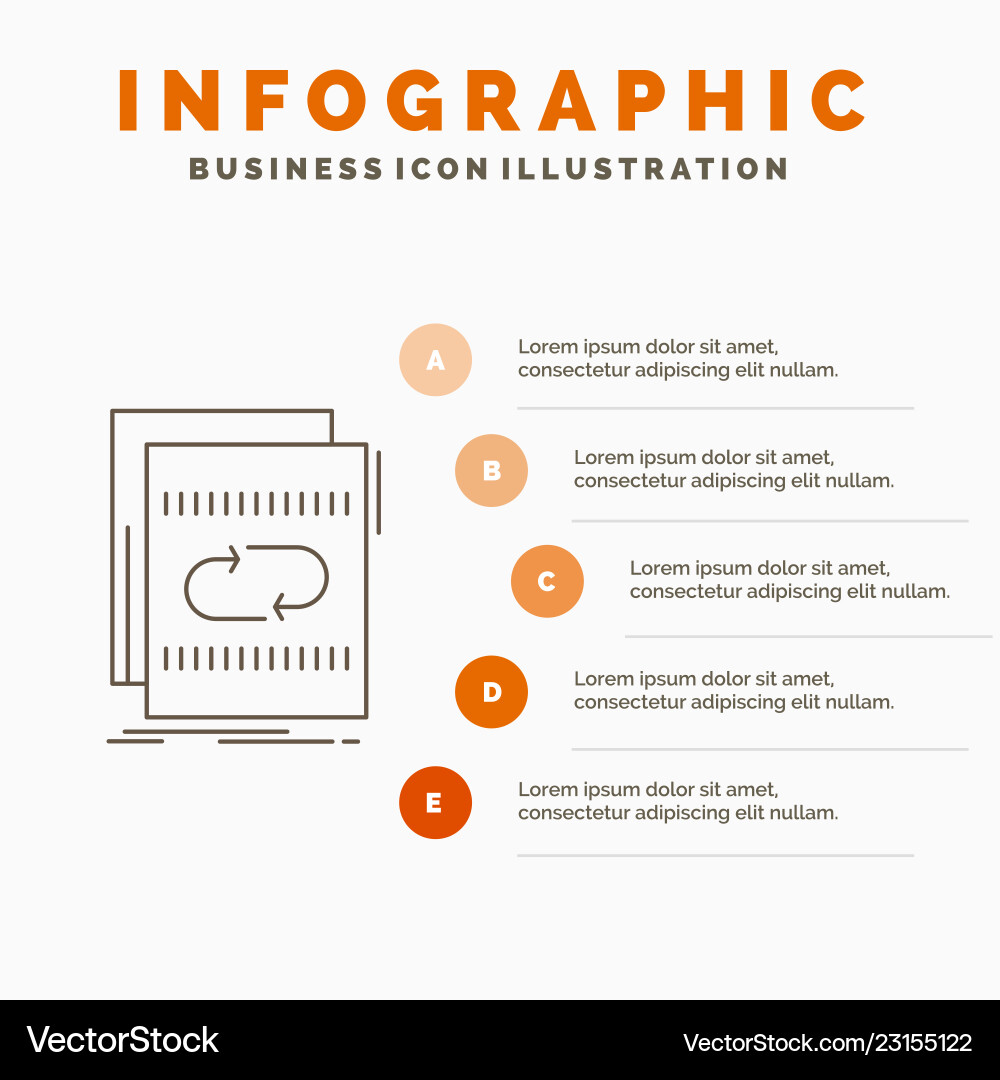 Audio file loop mix sound infographics template Audio file loop mix sound infographics template Vector Image
