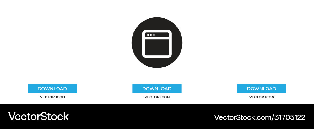 Browser icon simple sign for web site and mobile Browser icon simple sign for web site and mobile vector image