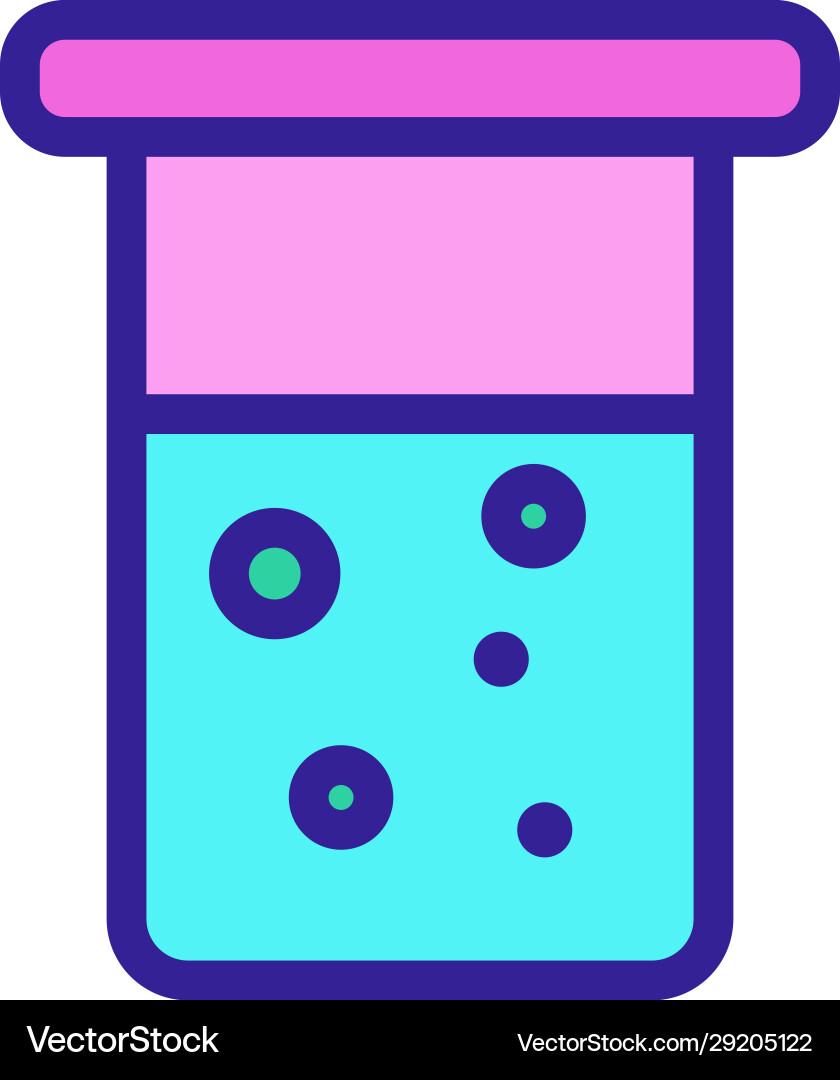 Container with icon analysis isolated Container with icon analysis isolated Vector Image