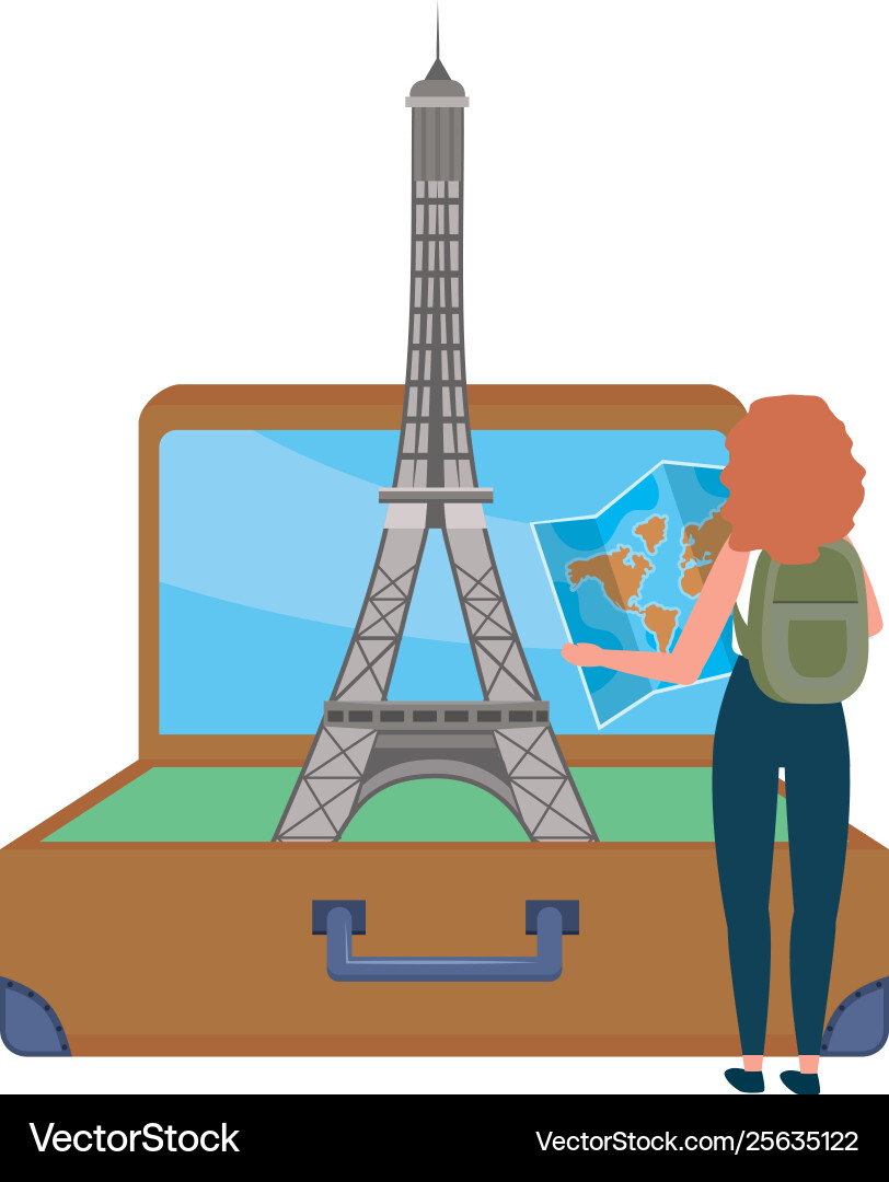 Eiffel tower paris design Eiffel tower paris design Vector Image
