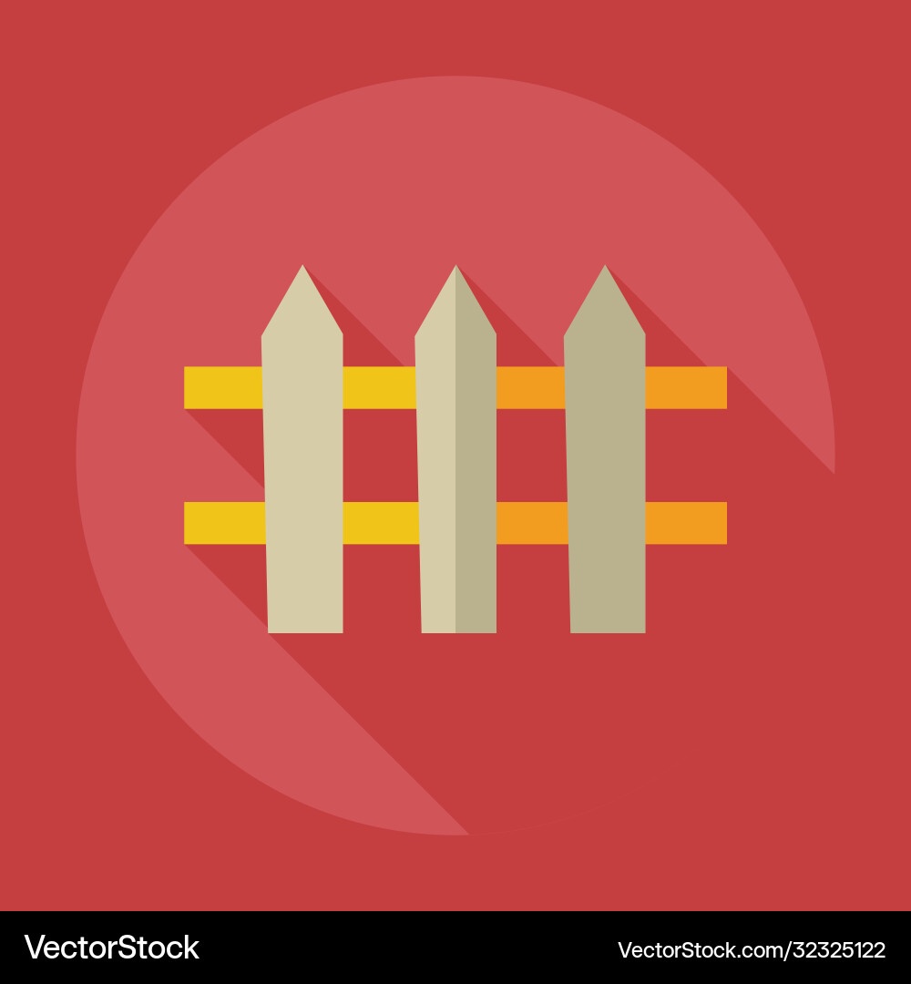 Flaches modernes Design mit Schattensymbolen Zaun Flaches modernes Design mit Schattensymbolen Zaun vektorbild
