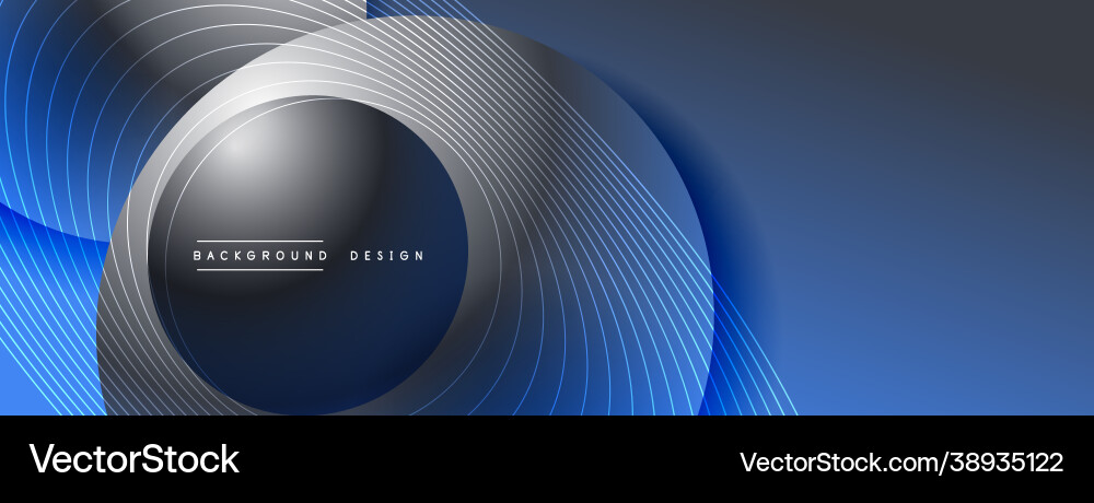 Gradient circles with shadows techno Gradient circles with shadows techno vector image