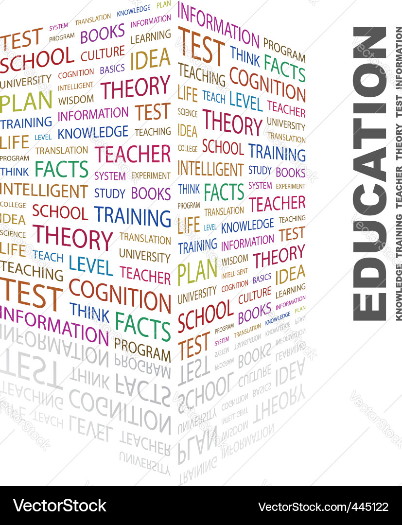 Knowledge & Learning Vector Image