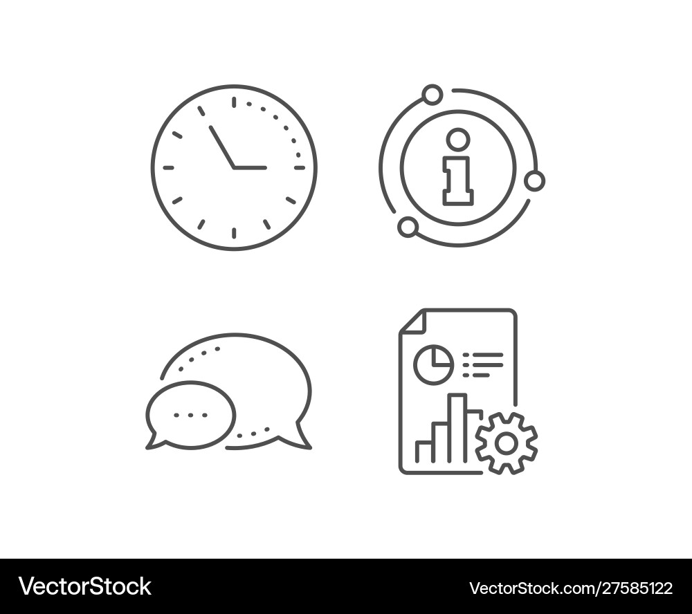 Report line icon column graph pie chart sign Vector Image