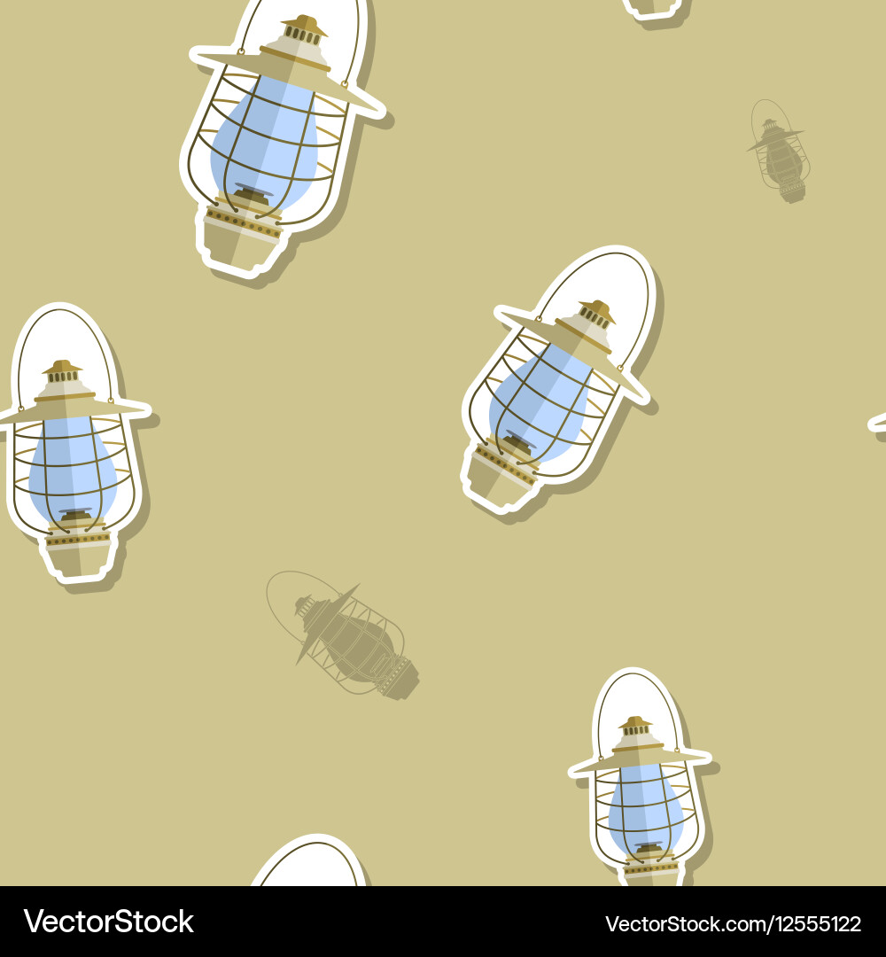 Seamless pattern with lanterns Vector Image