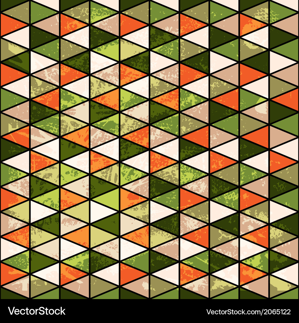Seamless texture with triangles mosaic endless Vector Image