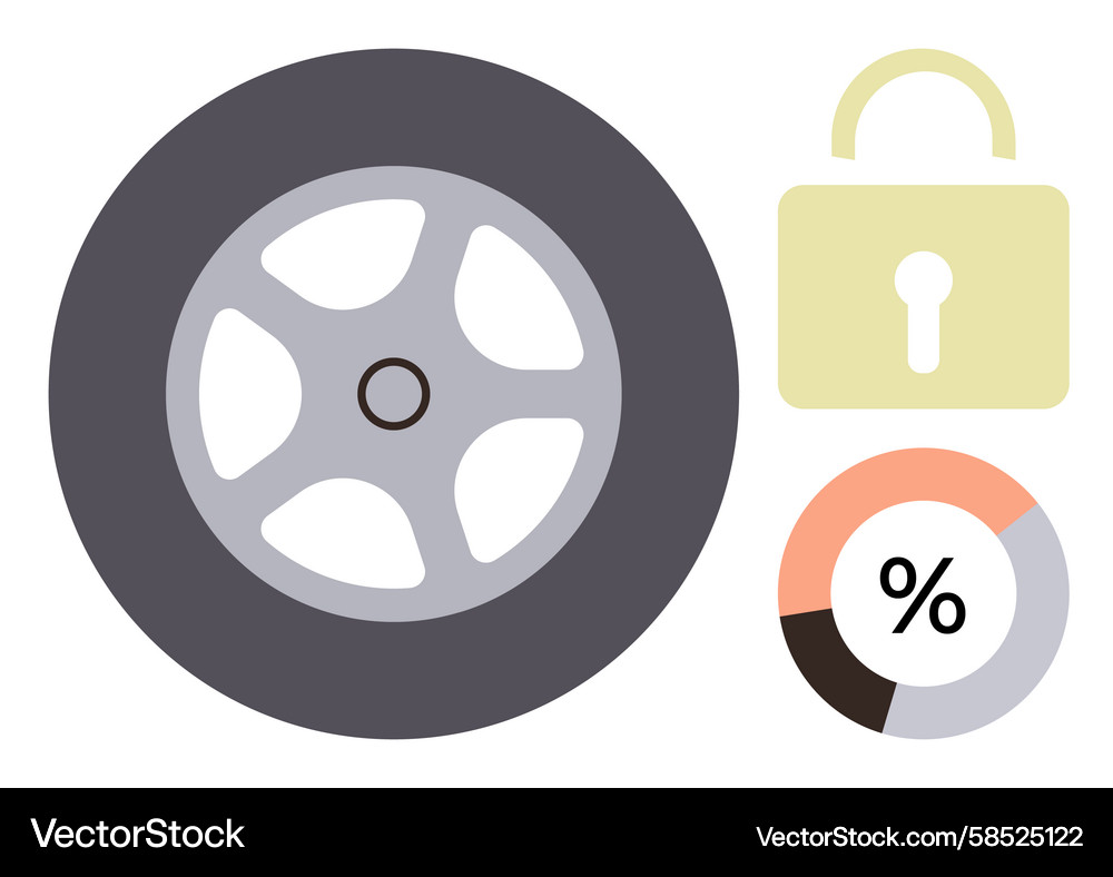 Security & Performance Monitoring Vector Image