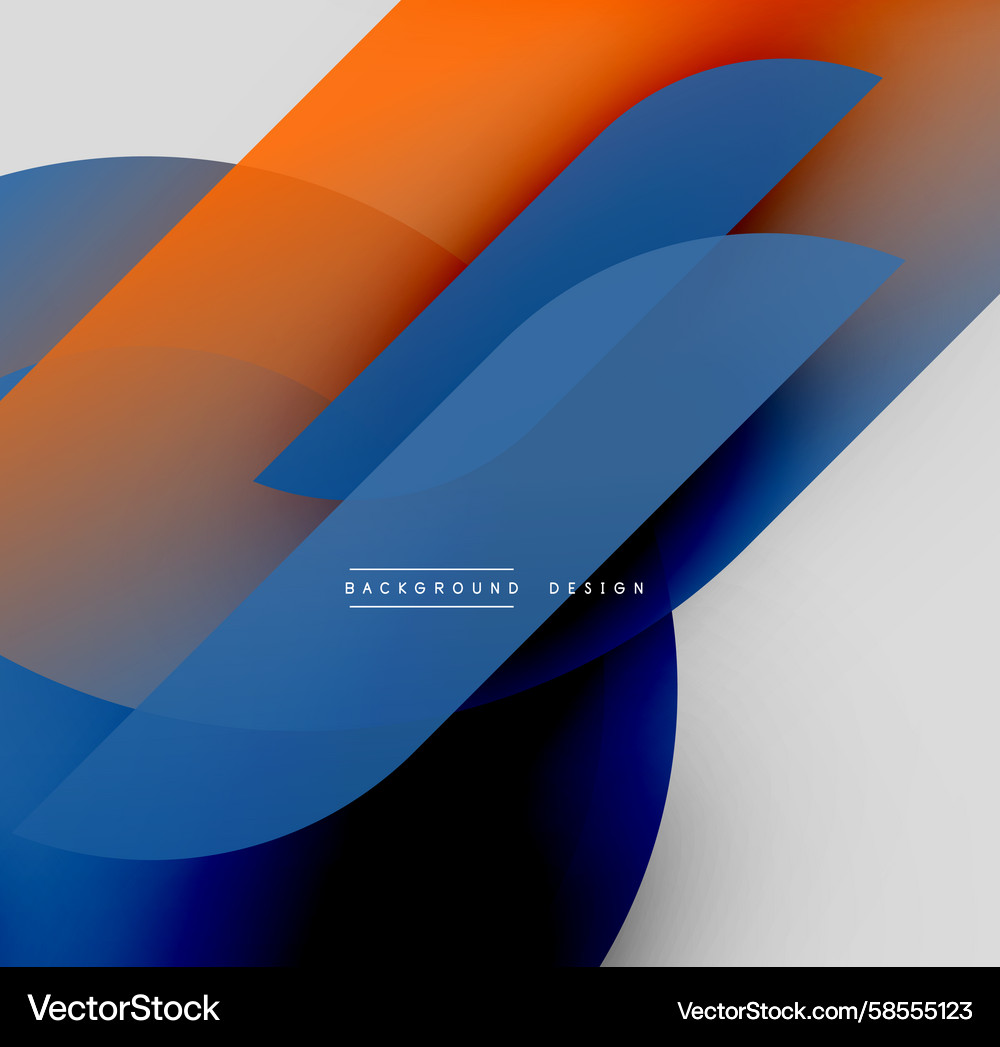 Abstract design features overlapping shapes Abstract design features overlapping shapes Vector Image