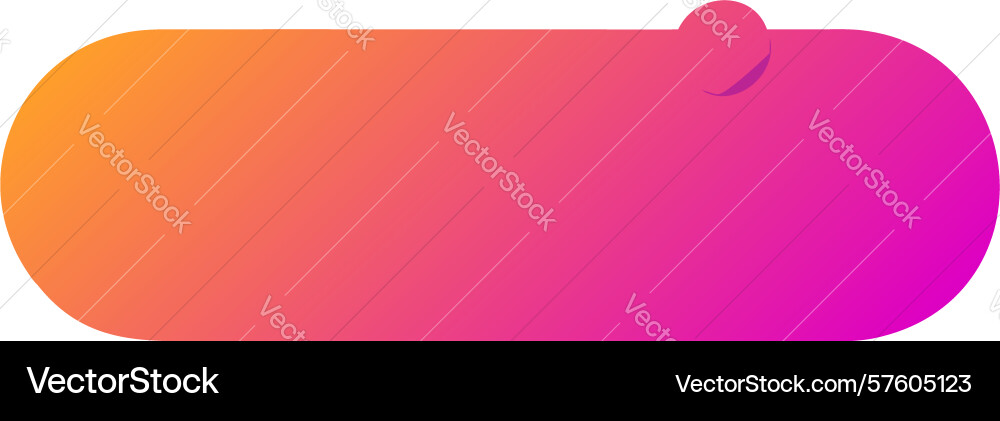 Gradient speech bubble interface element design vector image