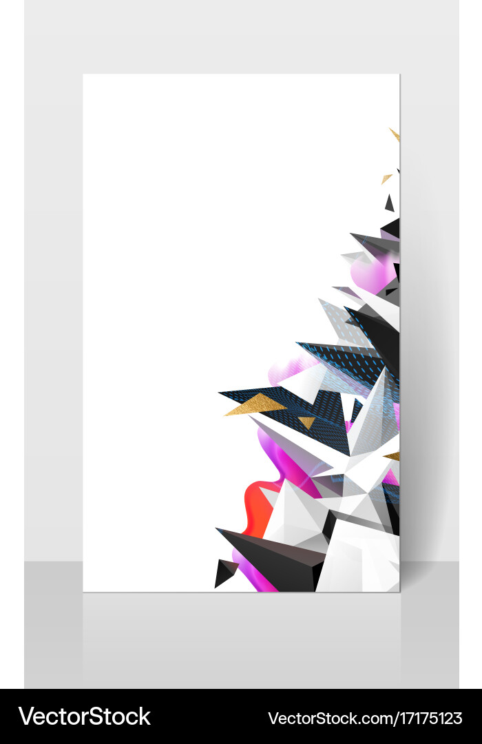 Modern Polygons & Triangles Vector Image