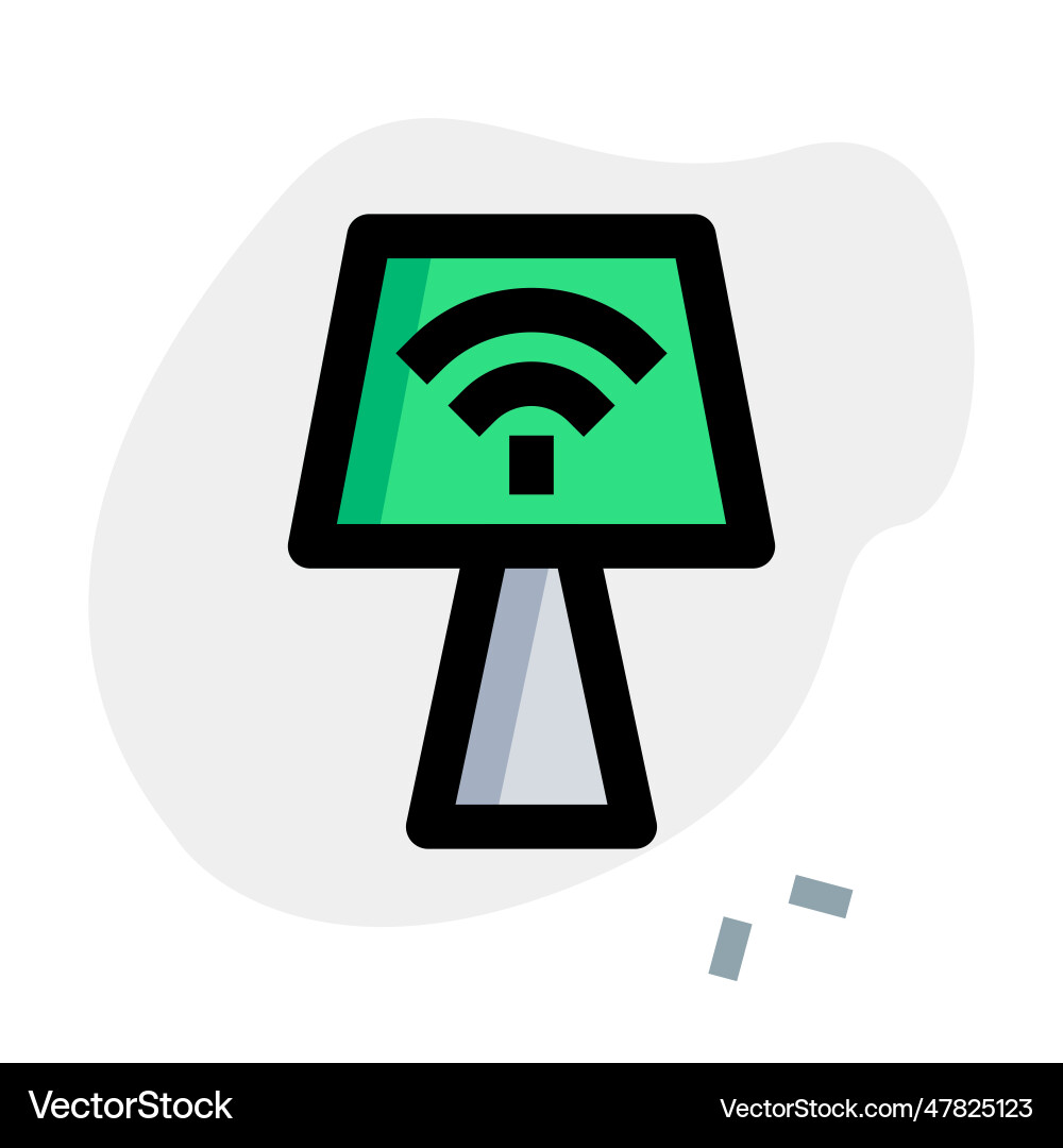 Nightlamp with smart operating features vector image
