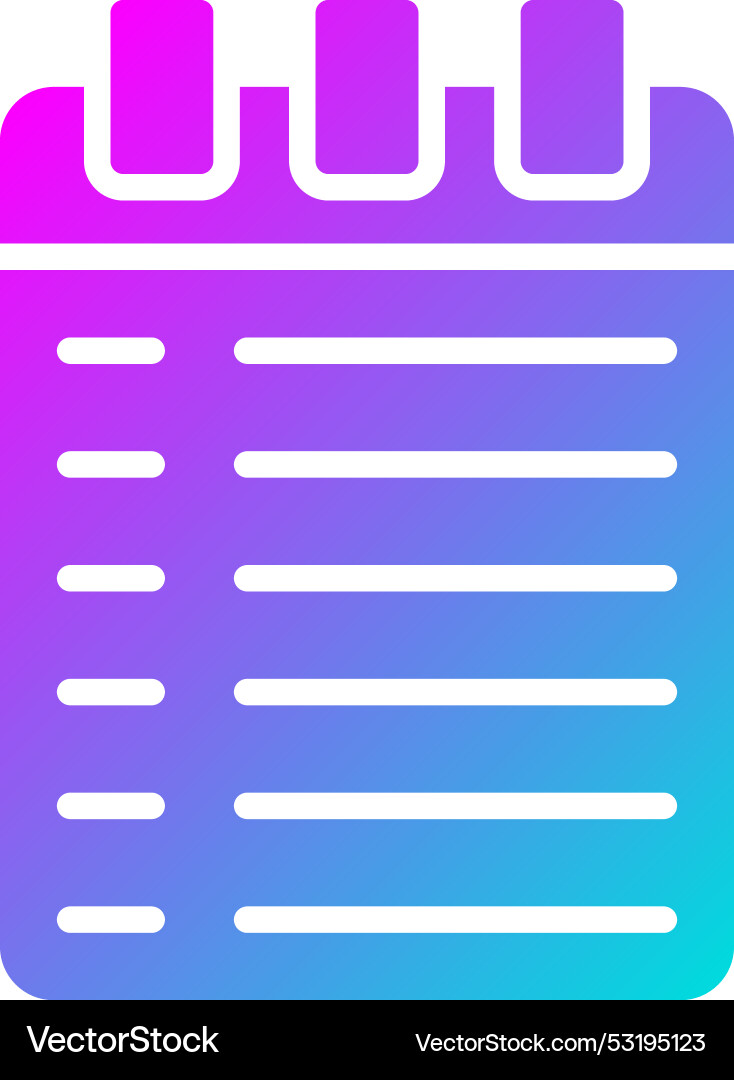Notebook icon design vector image