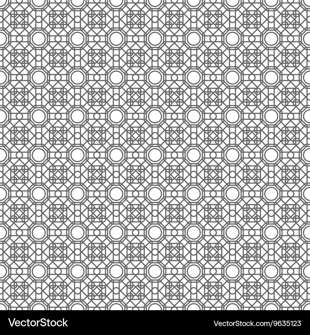 Seamless pattern with overlapping geometric shapes vector image
