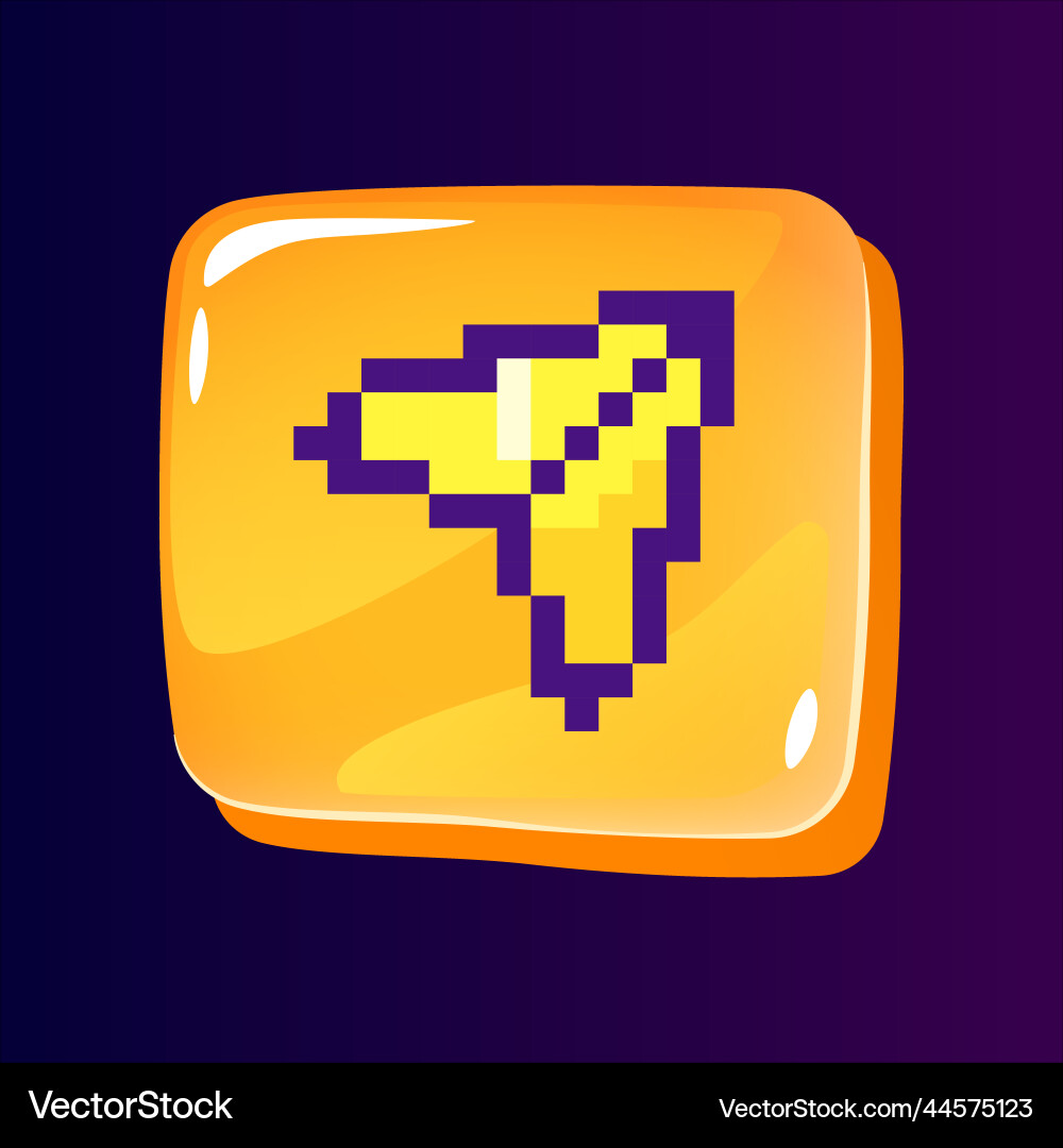 Send message glossy ui button with pixelated Send message glossy ui button with pixelated Vector Image