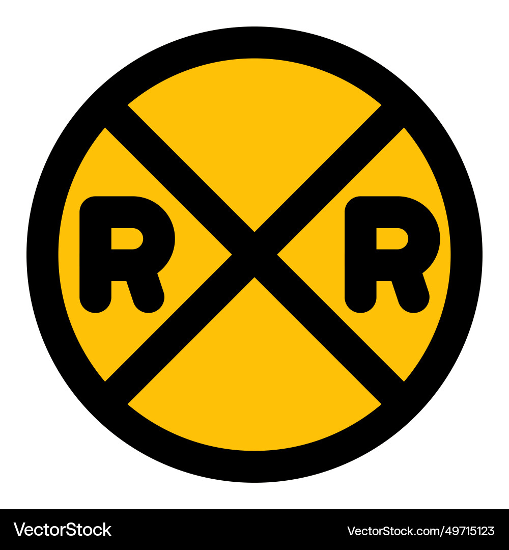 Signals and warnings for safe railway navigation Vector Image