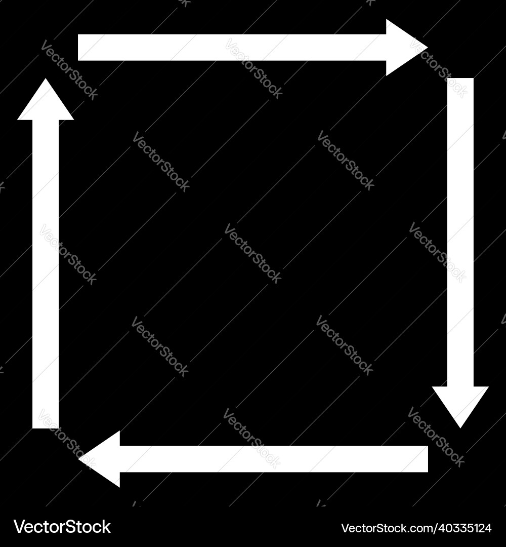 4-way arrows pointers cursors shapes 4-way arrows pointers cursors shapes Vector Image
