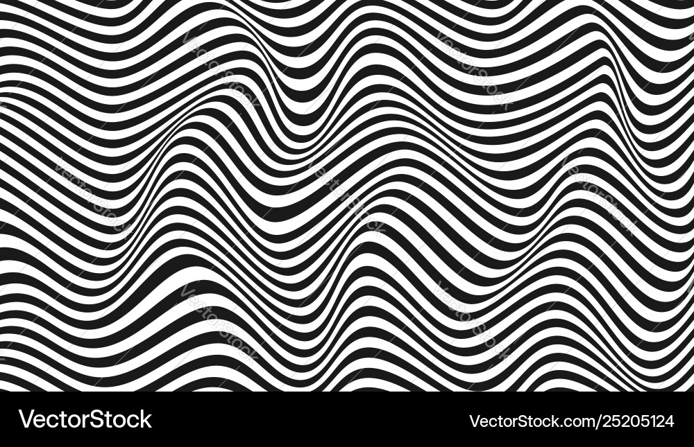Abstract Wavy Lines Pattern vector image