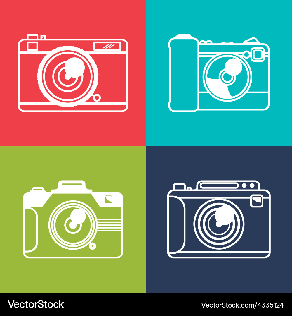 Camera design Vector Image