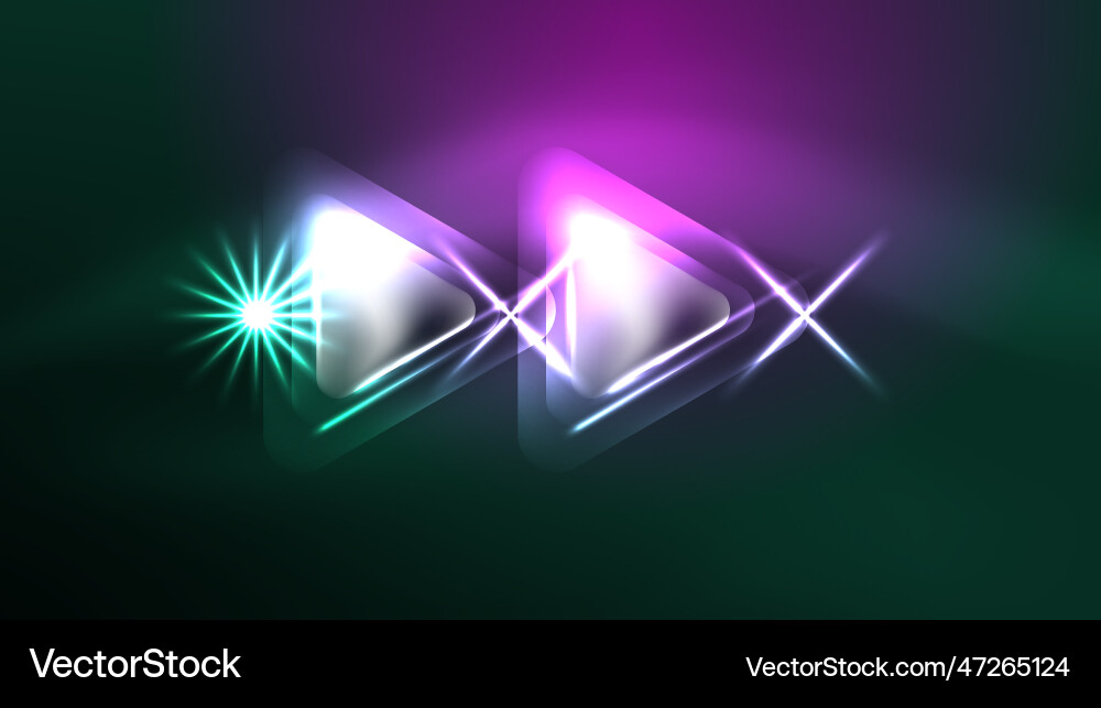 Digital neon abstract background triangles Digital neon abstract background triangles vector image